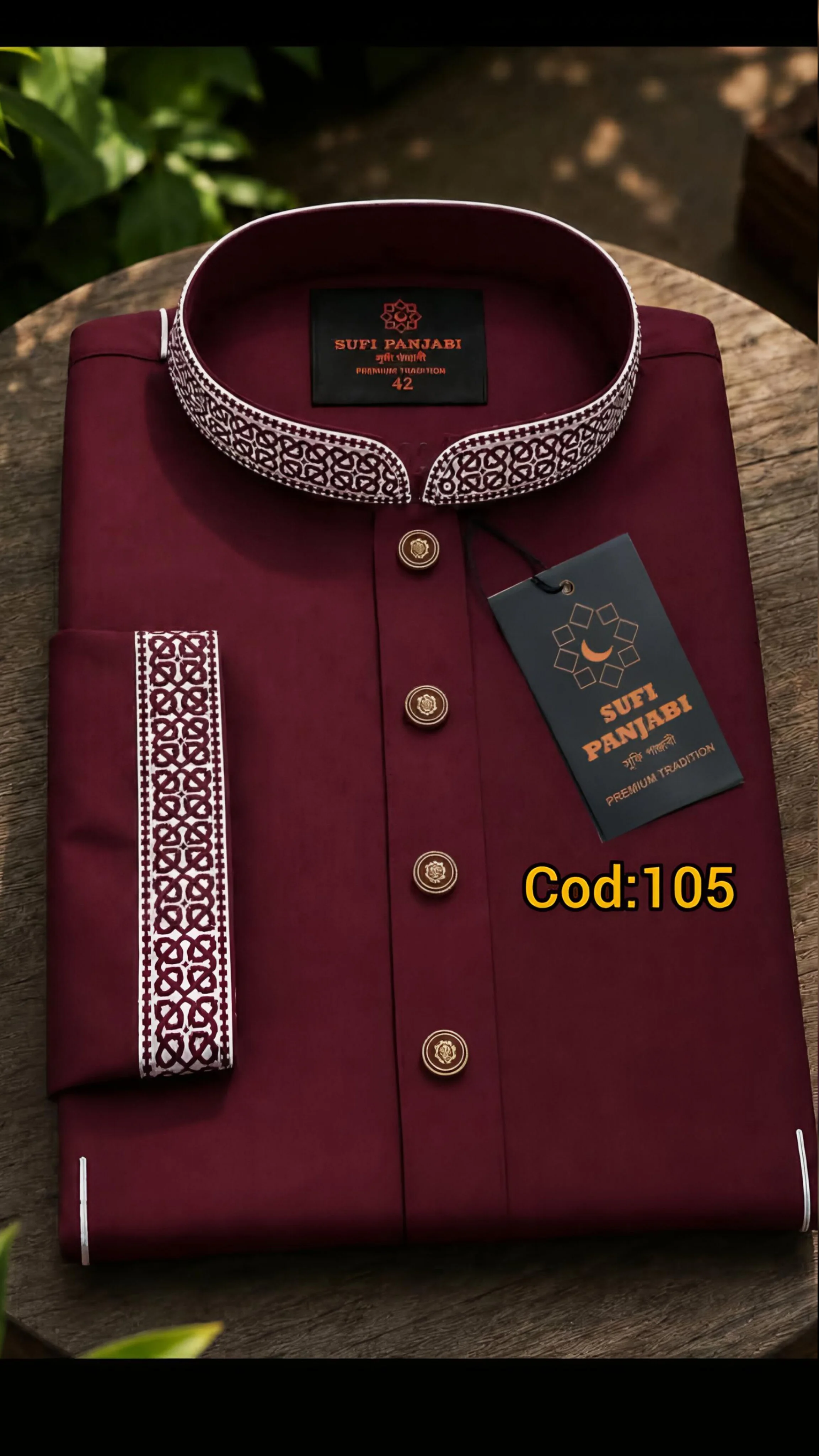 Maroon Jamdani Saree